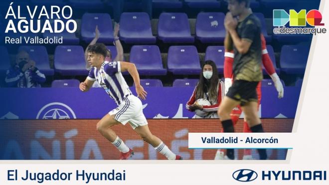 Álvaro Aguado, Jugador Hyundai del Real Valladolid-Alcorcón.