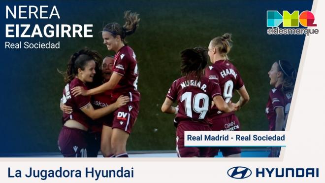 Nerea Eizagirre, jugadora Hyundai de la jornada 4 de la Primera Iberdrola.