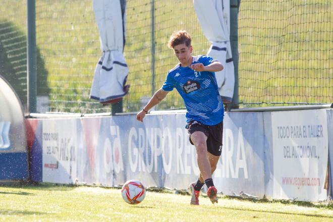 Noel entrenando con el Dépor en Abegondo (Foto: RCD).