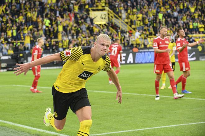 Haaland celebra un gol con el Borussia Dortmund (Foto: Cordon Press).