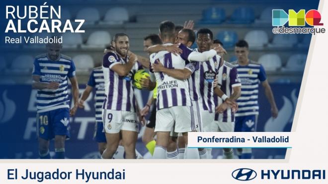 Rubén Alcaraz, Jugador Hyundai del Ponferradina-Real Valladolid