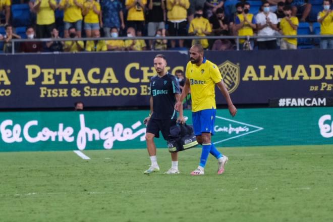 Fali, durante el Cádiz-Valencia (Foto: Cristo García)