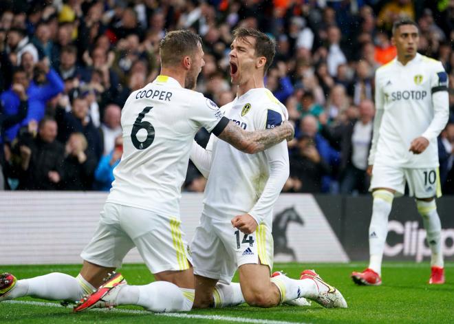 Llorente celebra su gol con el Leeds United (Foto: Cordon Press).