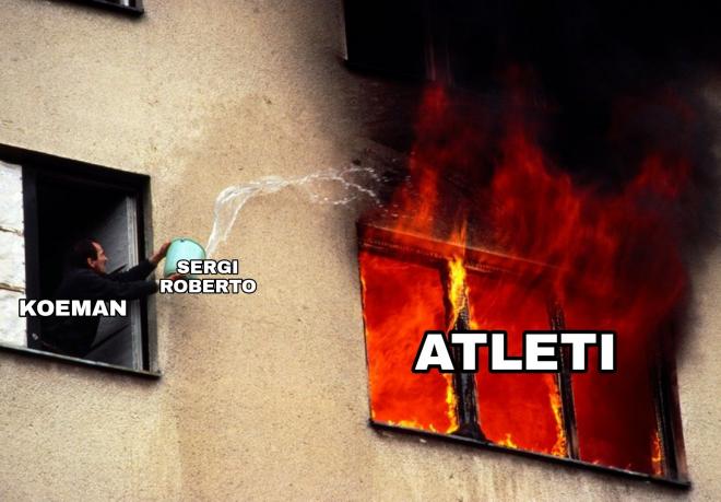 Los memes del Atlético-Barcelona (Foto: @AquelCoche).