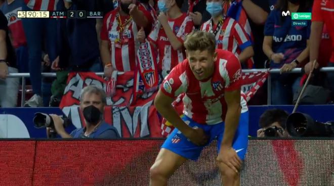 Marcos Llorente se lesionó en el último partido del Atleti.