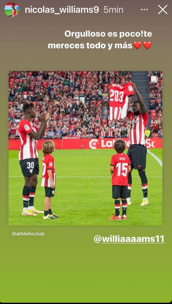 Nico Williams, junto a su hermano Iñaki (Foto: Instagram).