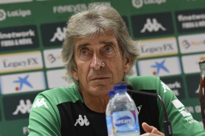 Pellegrini, en la rueda de prensa previa al partido ante el Villarreal (Foto: Kiko Hurtado).