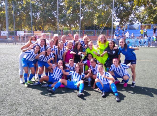 El Málaga Femenino celebra su victoria ante el Granada B.