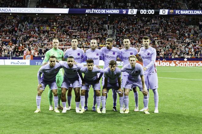 El once del Barça ante el Atleti (Foto: Cordon Press).