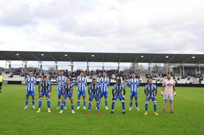 El once inicial del Deportivo ante el Real Unión (Foto: RCD).