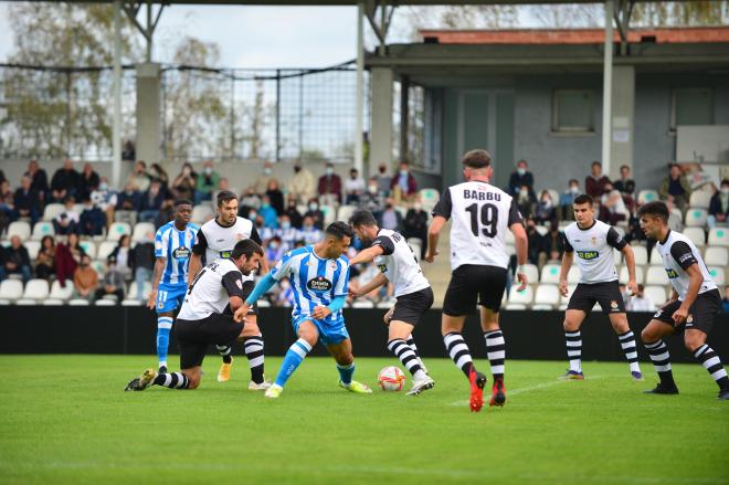 Lance del encuentro entre el Real Unión y el Deportivo (Foto: RCD).