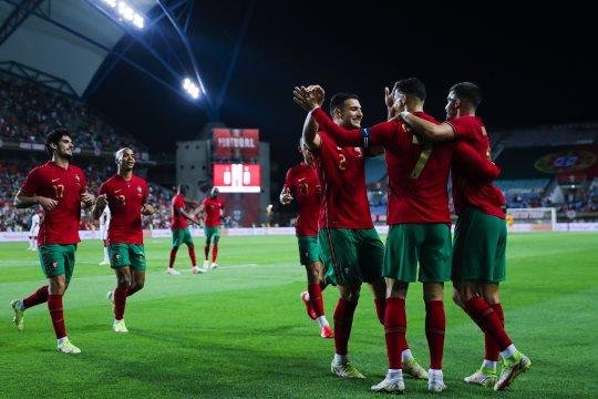 Portugal celebra uno de los goles. (Federación de Portugal)