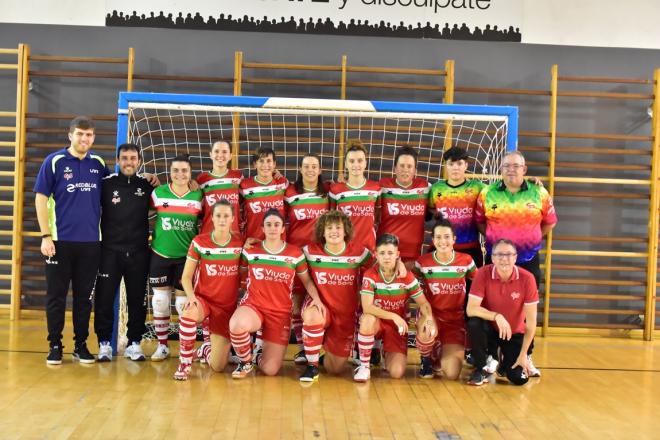 El equipo bilbaíno de Fútbol Sala femenino Viuda de Sainz-Gora (Foto: Javier Ortuzar).