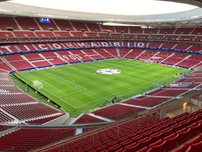 El Estadio Metropolitano, preparado para la Champions.