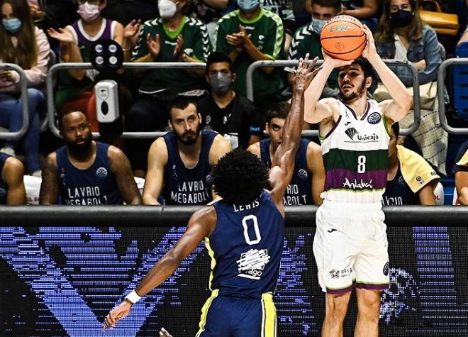 Lance del partido entre Unicaja y Lavrio Megabolt (Foto: Unicaja).