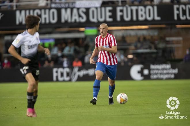 Kravets, durante el partido en Cartagena (Foto: LaLiga).