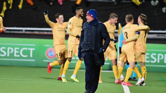 Mourinho, durante la derrota por 6 a 1 ante el Bodø/Glimt.
