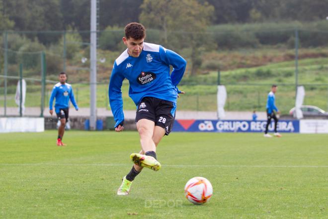 Trilli entrenando en la Ciudad Deportiva de Abegondo (Foto: RCD).