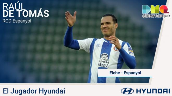 RDT, Jugador Hyundai del Elche-Espanyol.