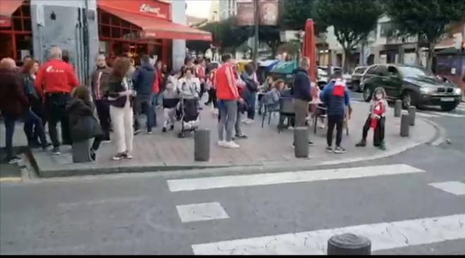 Ambiente en la previa del Athletic y Villarreal