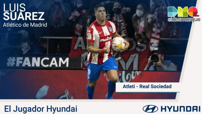 Luis Suárez, Hyundai del Atlético-Real Sociedad.