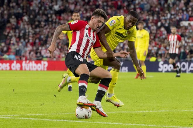 Unai Vencedor en San Mamés ante el Villarreal (Foto: Athletic Club).