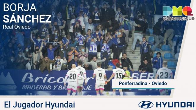 Borja Sánchez, Jugador Hyundai del Ponferradina-Real Oviedo