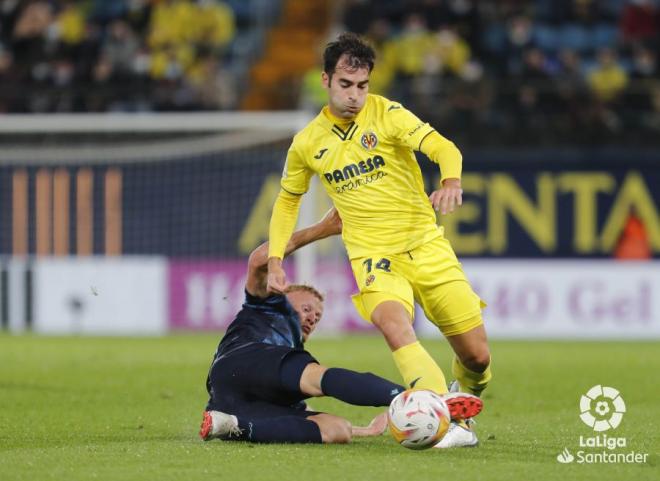 Jonsson, durante el Villarreal-Cádiz (Foto: LaLiga)