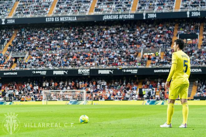 Mestalla volvió a recibir a su excapitán (Foto: Villarreal CF).