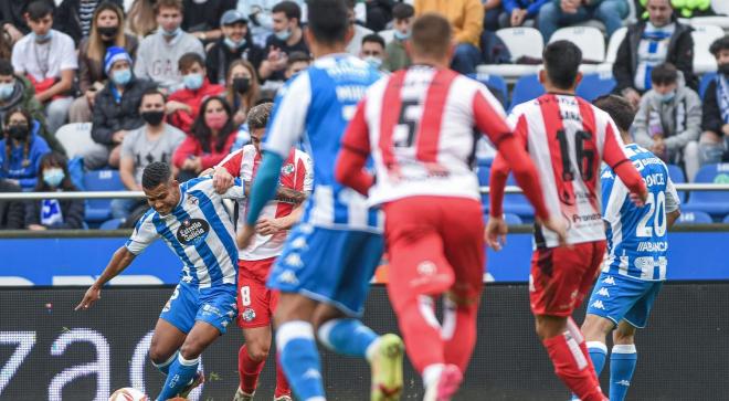 Lance del encuentro entre el Deportivo y el Zamora (Foto: RCD).