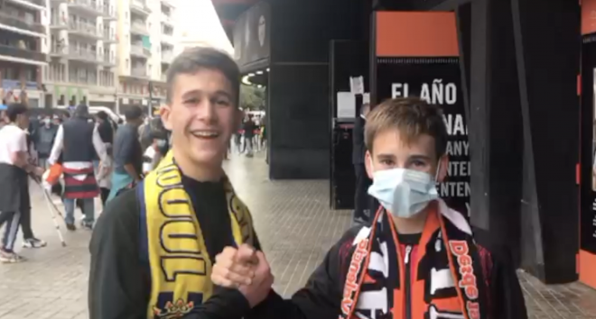 Dos amigos, 'rivales' en el Valencia-Villarreal.