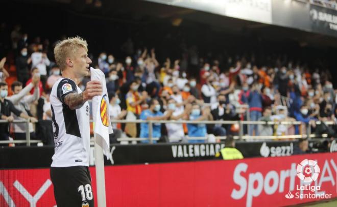 Wass jugó el primer tramo de temporada con el Valencia CF (Foto: LaLiga).