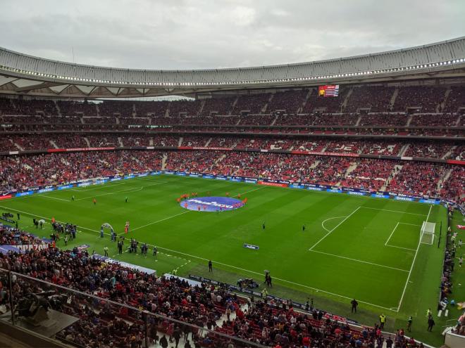 El Wanda Metropolitano en el Atlético de Madrid-Betis.
