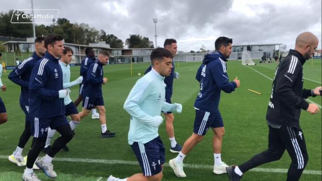 Imagen de un entrenamiento del Celta (Foto: RC Celta).