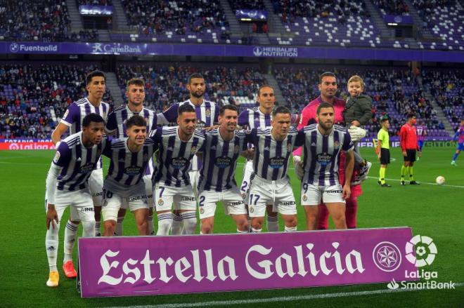 Once del Real Valladolid ante el Eibar (Foto: LaLiga).