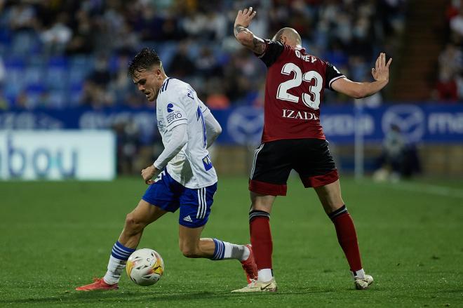 Imagen del Real Zaragoza-Mirandés (Foto: Daniel Marzo). 