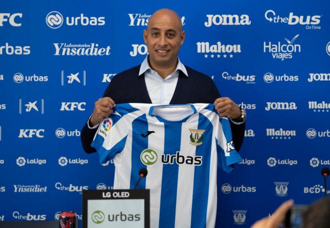 Mehdi Nafti, en su presentación con el Leganés (Foto: CDL).