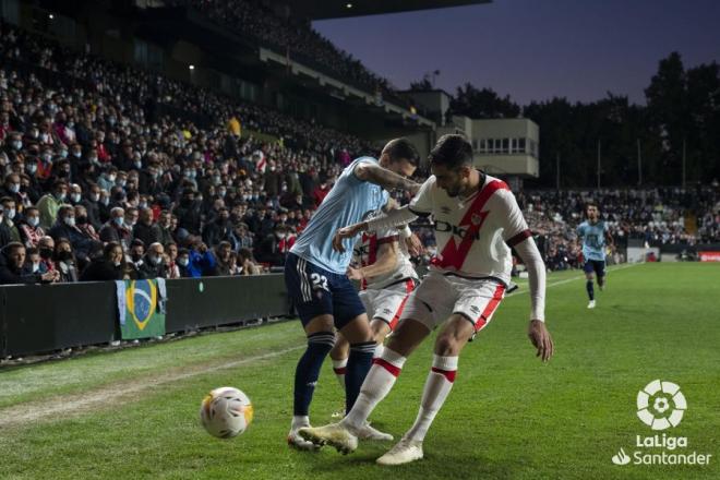 Santi Mina, en el Rayo-Celta (Foto: LaLiga).