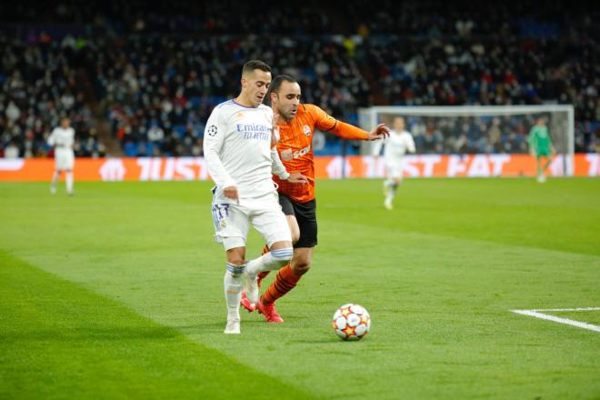 Lucas Vázquez, en el RealMadrid-Shakhtar (Foto: Cordon Press).