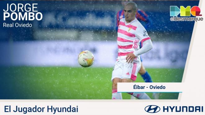 Jorge Pombo, Jugador Hyundai del Eibar-Real Oviedo.