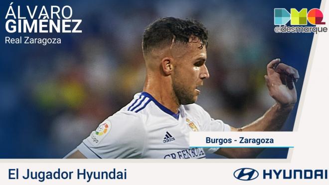 Álvaor Giménez, Jugador Hyundai del Burgos - Real Zaragoza