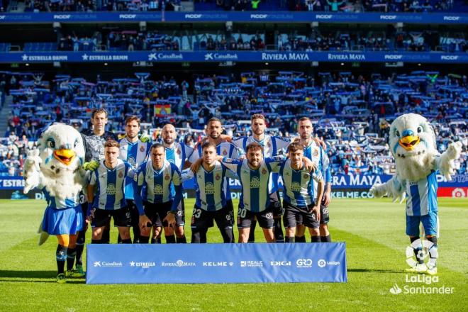 Once del Espanyol ante el Granada (Foto: LaLiga Santander).