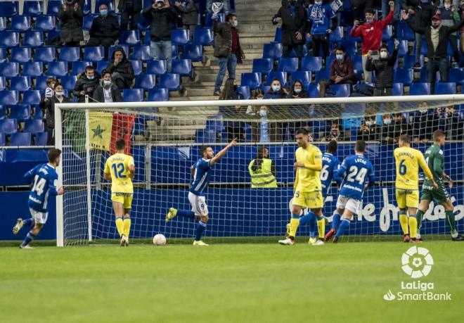 Borja Bastón celebra su gol ante Las Palmas (Foto: LaLica)