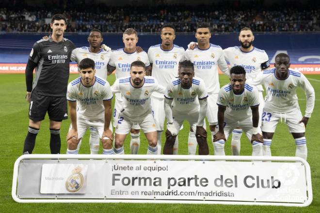 El once titular del Real Madrid ante el Rayo Vallecano (Foto: LaLiga Santander).