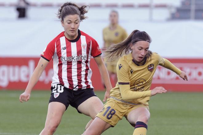 La leona Paula Arana jugando ante el Levante UD en Lezama (Foto: Athletic Club).