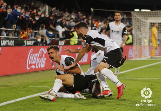 Gol de Hugo Duro en Mestalla que le dio la razón a Bordalás (Foto: Laliga)
