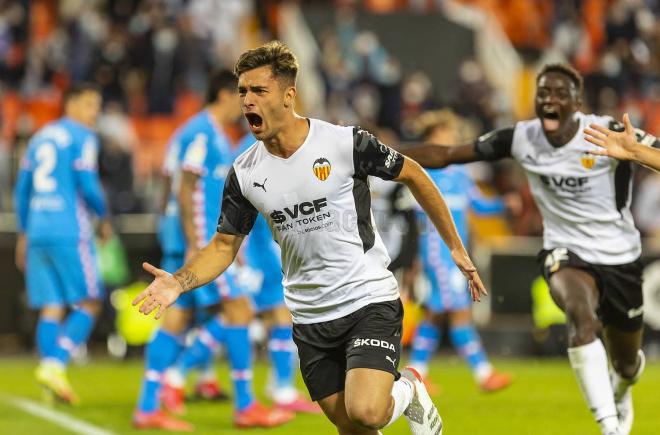 Hugo Duro le dio el empate al Valencia de Bordalás (Foto: Valencia CF)