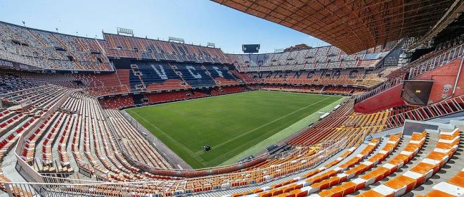 Mestalla, estadio del Valencia.