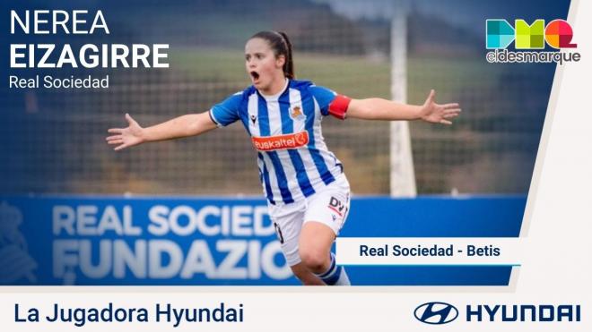 Nerea Eizagirre, Jugadora Hyundai de la jornada 9.