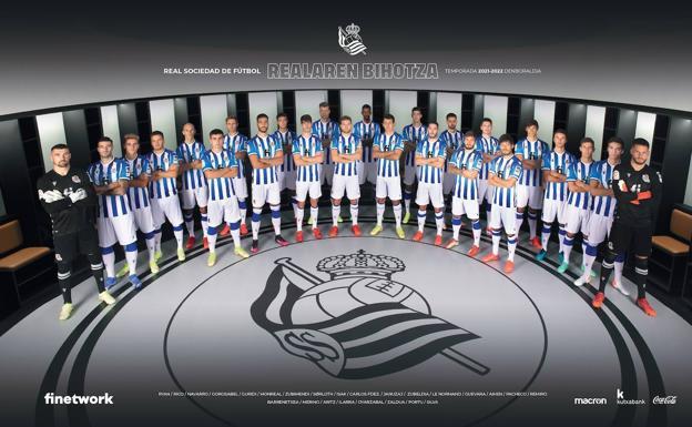 Foto oficial de la Real Sociedad para la temporada 21/22 (Foto: RS)